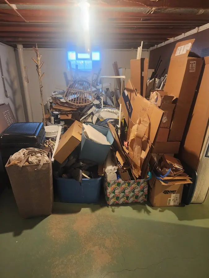 Roll-off dumpster container at job site for Construction Dumpster Rental in Harrison